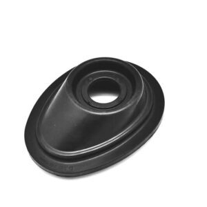 Rubber dust cover, black rubber components with circular holes