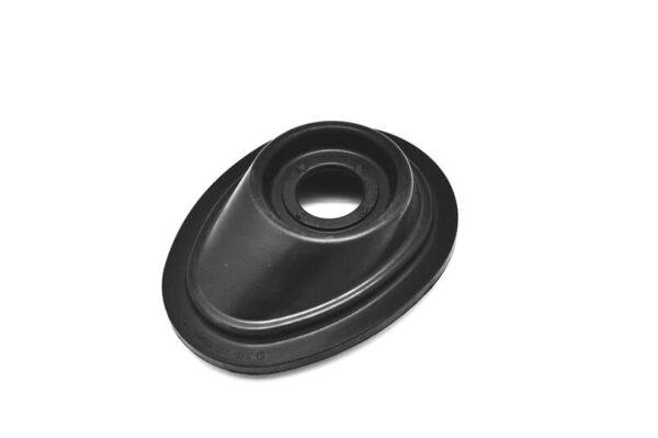 Rubber dust cover, black rubber components with circular holes