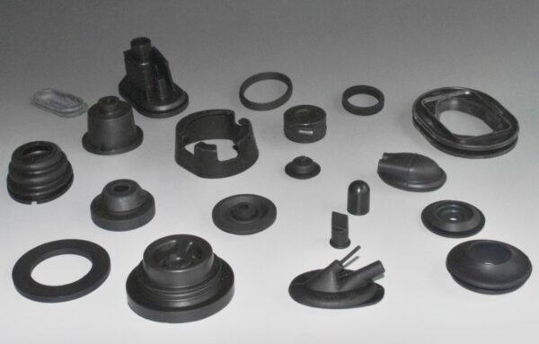 Rubber sealing parts