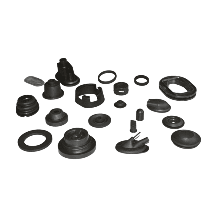 Rubber grommets and sealing parts