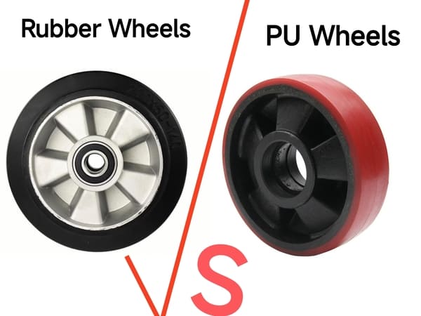 Polyurethane vs Rubber Casters