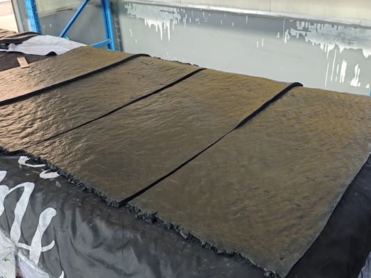 Vulcanized rubber in use