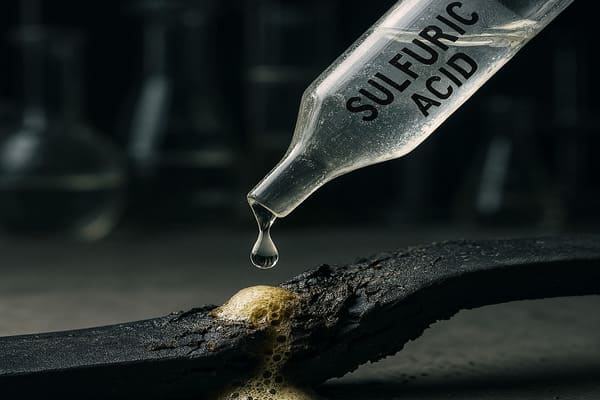 Strong Acids Dissolving Rubber