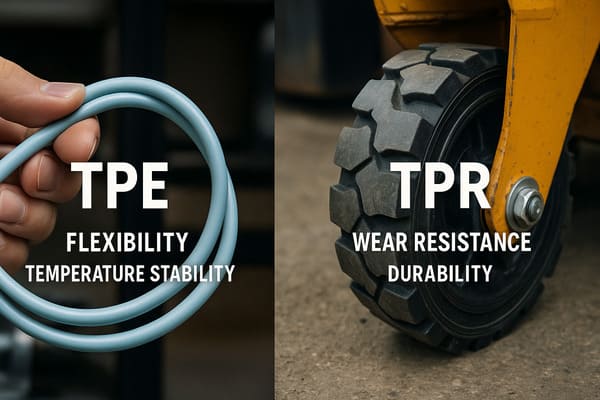 Comparison TPE’s flexibility and temperature stability versus TPR’s wear resistance and durability