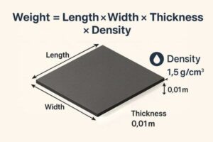 Calculating Rubber Sheet Weight