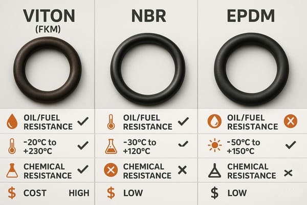 Viton vs NBR vs EPDM comparison